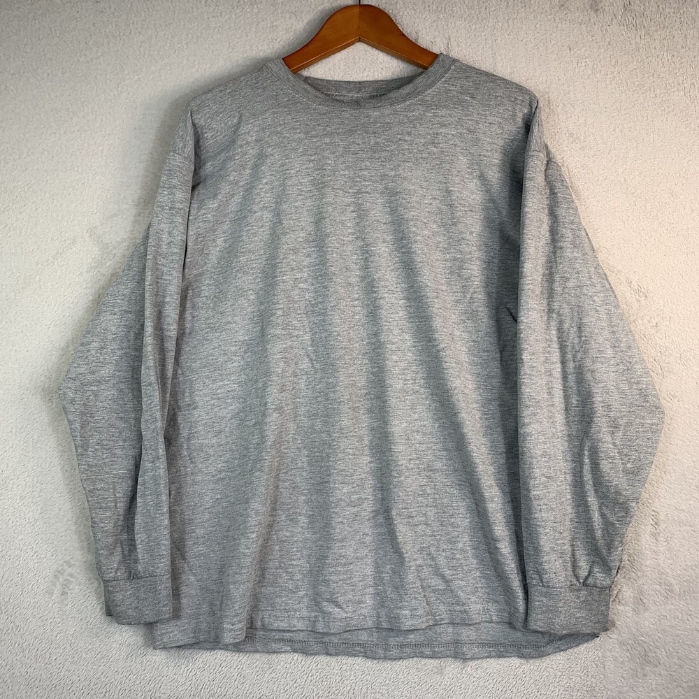 Vintage Pluma Shirt Mens Large Gray Long Sleeve Heavyweight Cotton Blend 2000s